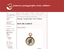 Tablet Screenshot of jeunessejournal.ca
